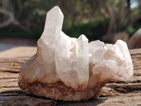 Natural Quartz Crystal Clusters x 6 From Madagascar