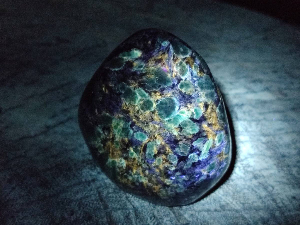 Polished Emerald Mica 'Mutokolite' Standing Free Forms x 3 From Mutoko, Zimbabwe