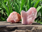 Natural Cobbed Rose Quartz Specimens x 5 From Northern Cape, South Africa