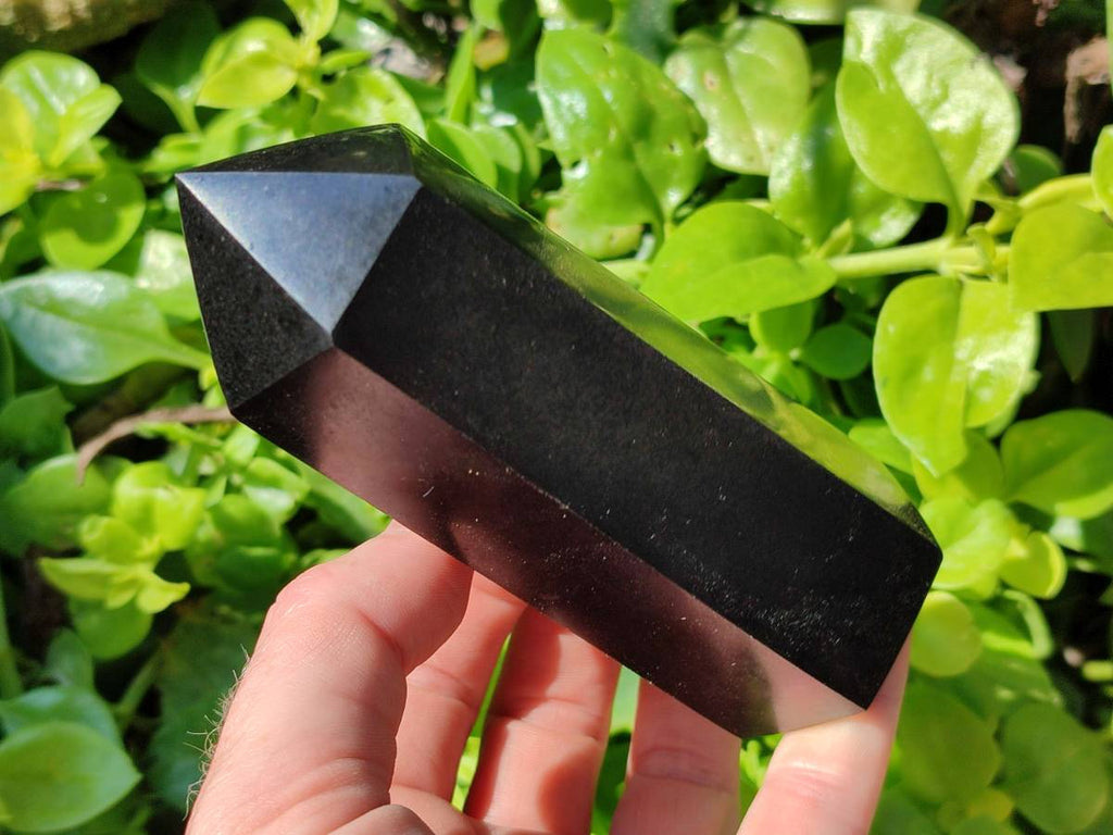 Polished Black Basalt Points x 6 From Antsirabe, Madagascar