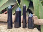 Polished Black Basalt Points x 6 From Antsirabe, Madagascar
