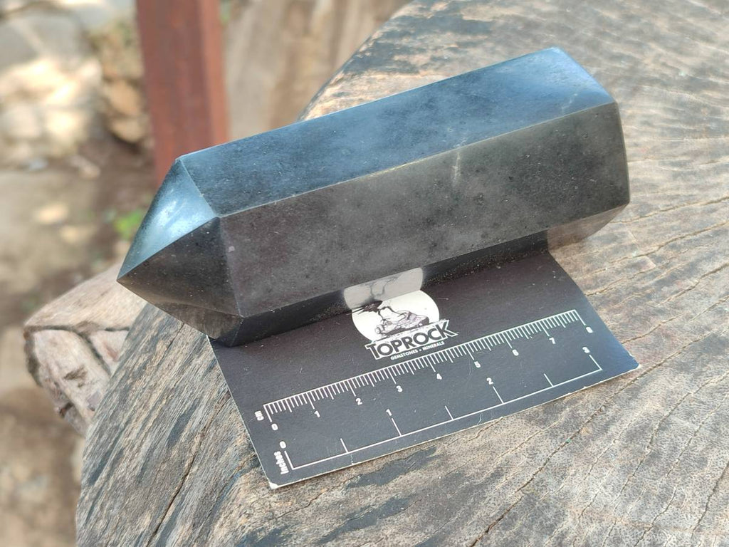 Polished Black Basalt Points x 6 From Antsirabe, Madagascar