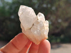 Natural White Phantom Cascading Candle Quartz Clusters x 35 From Antsirabe, Madagascar