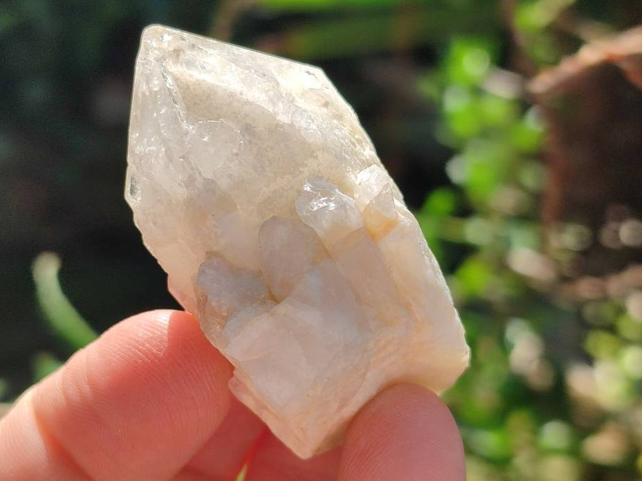 Natural White Phantom Cascading Candle Quartz Clusters x 35 From Antsirabe, Madagascar