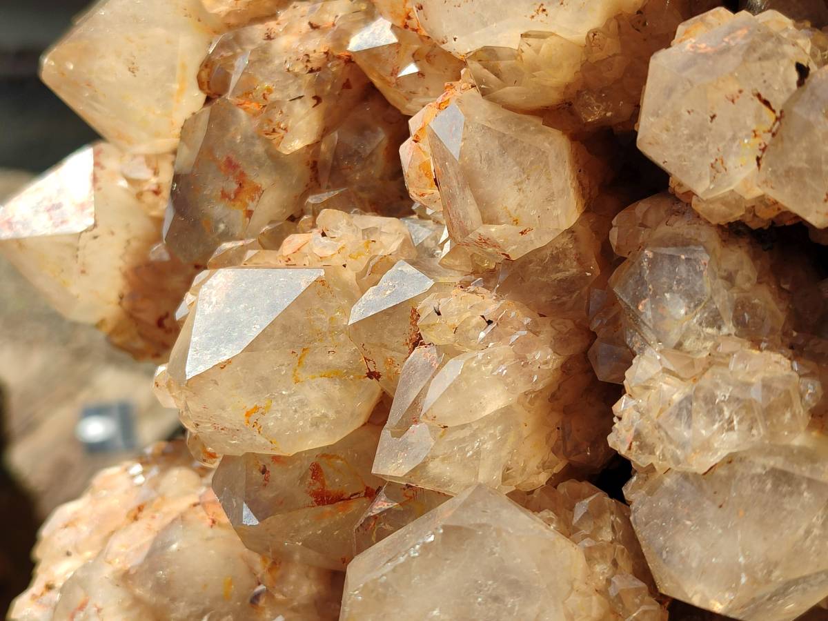 Natural XL Smokey Citrine White Phantom Quartz Cluster x 1 From Luena, Congo