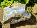 Natural XL Blue Lace Agate Geode Specimen x 1 From Nsanje, Malawi