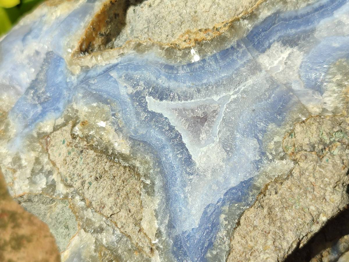 Natural XL Blue Lace Agate Geode Specimen x 1 From Nsanje, Malawi