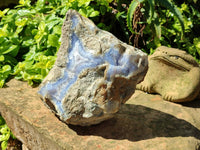 Natural XL Blue Lace Agate Geode Specimen x 1 From Nsanje, Malawi