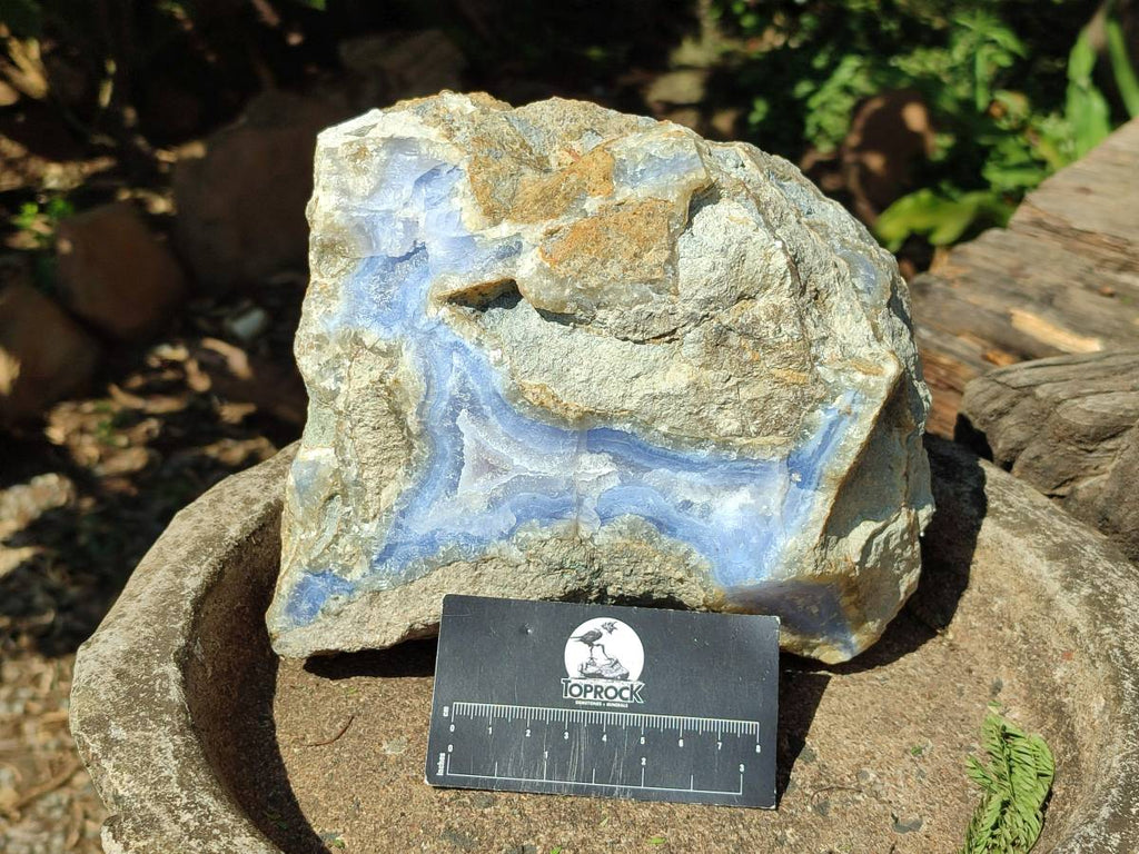 Natural XL Blue Lace Agate Geode Specimen x 1 From Nsanje, Malawi
