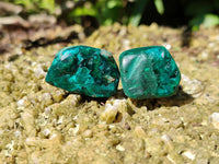 Polished Dioptase Free Forms x 20 From Likasi, Congo