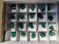 Polished Dioptase Free Forms x 20 From Likasi, Congo