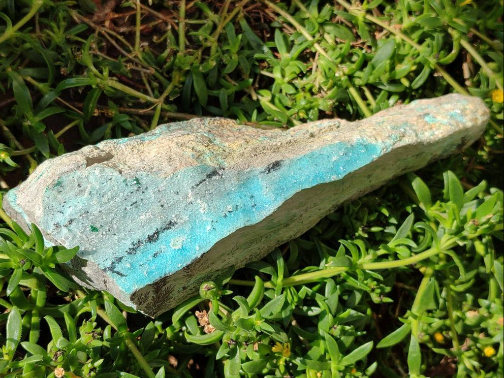 Natural Drusy Coated Chrysocolla With Malachite Specimens x 3 From Lupoto Mine, Congo