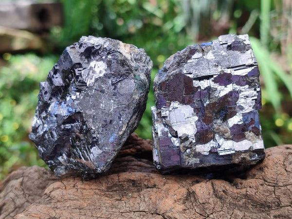 Natural Fragile Lead Galena Cobbed Specimens x 6 From Kaokoveld, Namibia
