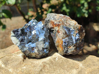 Natural Fragile Lead Galena Cobbed Specimens x 6 From Kaokoveld, Namibia