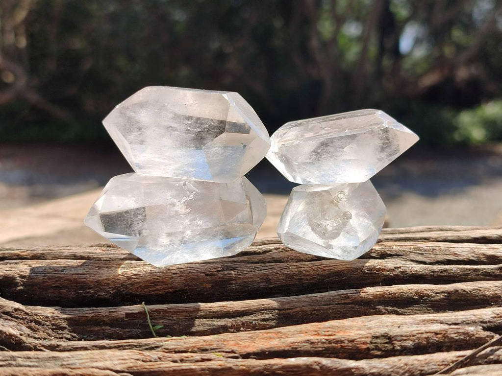 Polished Double Terminated Clear Quartz Crystals x 35 From Madagascar - Toprock Gemstones and Minerals 