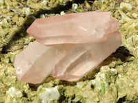Natural Double Terminated Red Hematoid Quartz Crystals x 35 From Madagascar