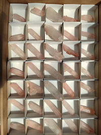 Natural Double Terminated Red Hematoid Quartz Crystals x 35 From Madagascar