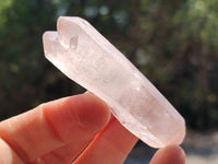 Natural Double Terminated Red Hematoid Quartz Crystals x 35 From Madagascar