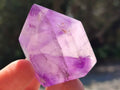 Polished Window Amethyst Crystals x 12 From Akansobe, Madagascar
