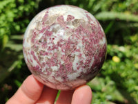 Polished Rubellite Pink Tourmaline Spheres x 6 From Ambatondrazaka, Madagascar