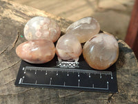 Polished Flower Agate Free Forms x 35 From Antsahalova, Madagascar