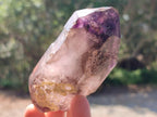 Natural Amethyst Window Quartz Crystals x 5 From Brandberg, Namibia