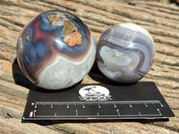 Polished Sashe River Agate Spheres x 6 From Zimbabwe