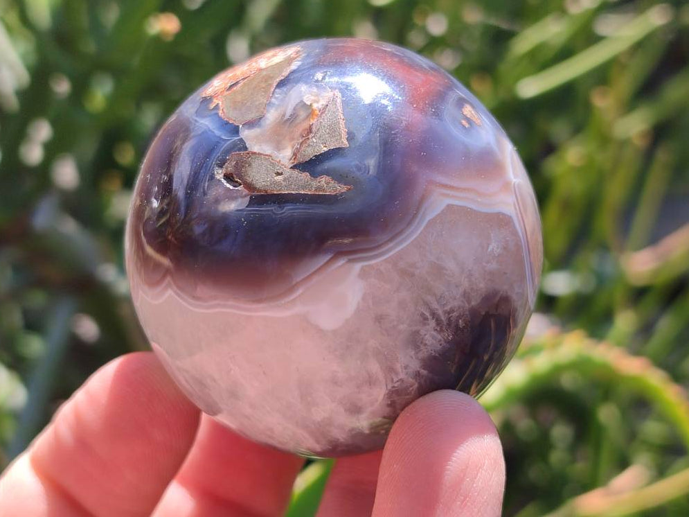 Polished Shashe River Agate Spheres x 6 From Zimbabwe