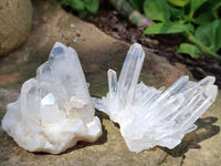 Natural Quartz Crystal Clusters x 25 From Madagascar