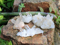 Natural Quartz Crystal Clusters x 25 From Madagascar
