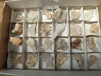 Natural Quartz Crystal Clusters x 25 From Madagascar