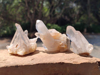 Natural Quartz Crystal Clusters x 25 From Madagascar