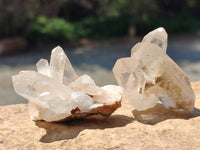 Natural Quartz Crystal Clusters x 25 From Madagascar