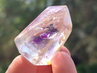 Polished Window Amethyst Crystals x 20 From Akansobe, Madagascar