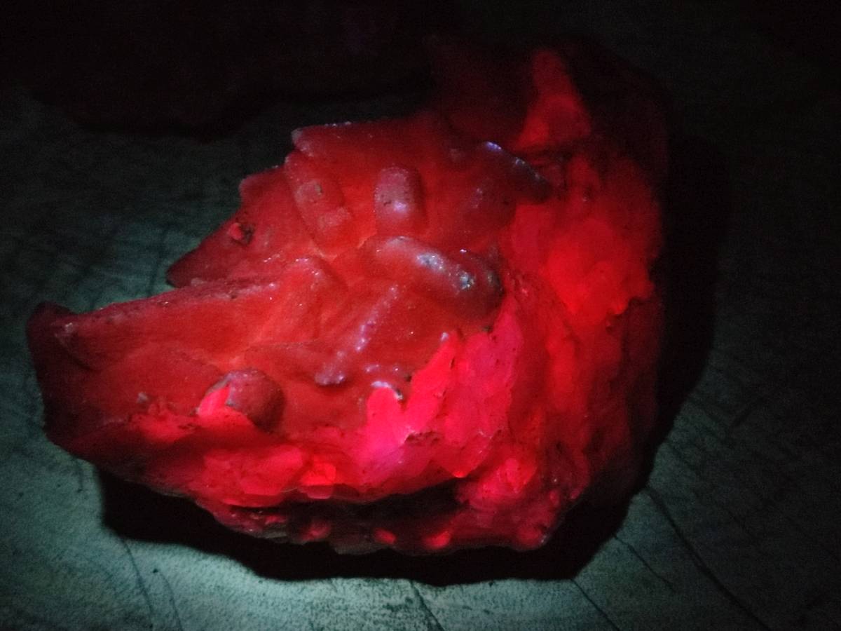 Natural Fluorescent Calcite Specimens x 3 From Southern Africa