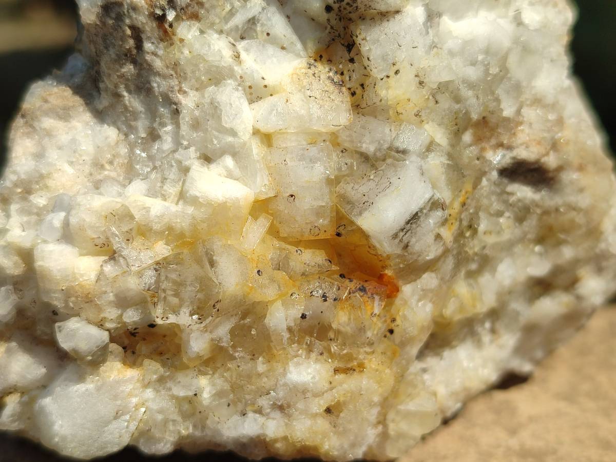 Natural Fluorescent Calcite Specimens x 3 From Southern Africa