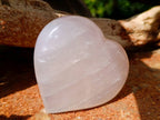 Polished Rose Quartz Hearts x 6 From Madagascar