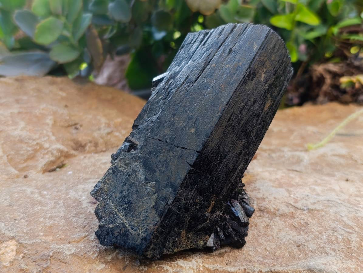 Natural Schorl Black Tourmaline With Smokey Quartz x 4 From Erongo, Namibia