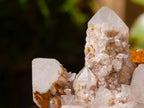 Natural Hematoid and Clear Candle Quartz Clusters x 2 From Antsirabe, Madagascar