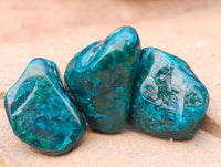 Polished Dioptase Free Forms x 20 From Likasi, Congo