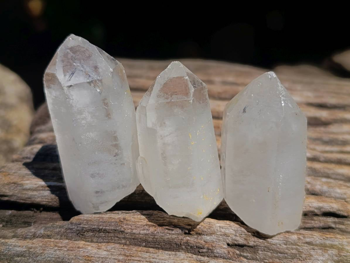 Natural Quartz Crystals x 35 From Madagascar