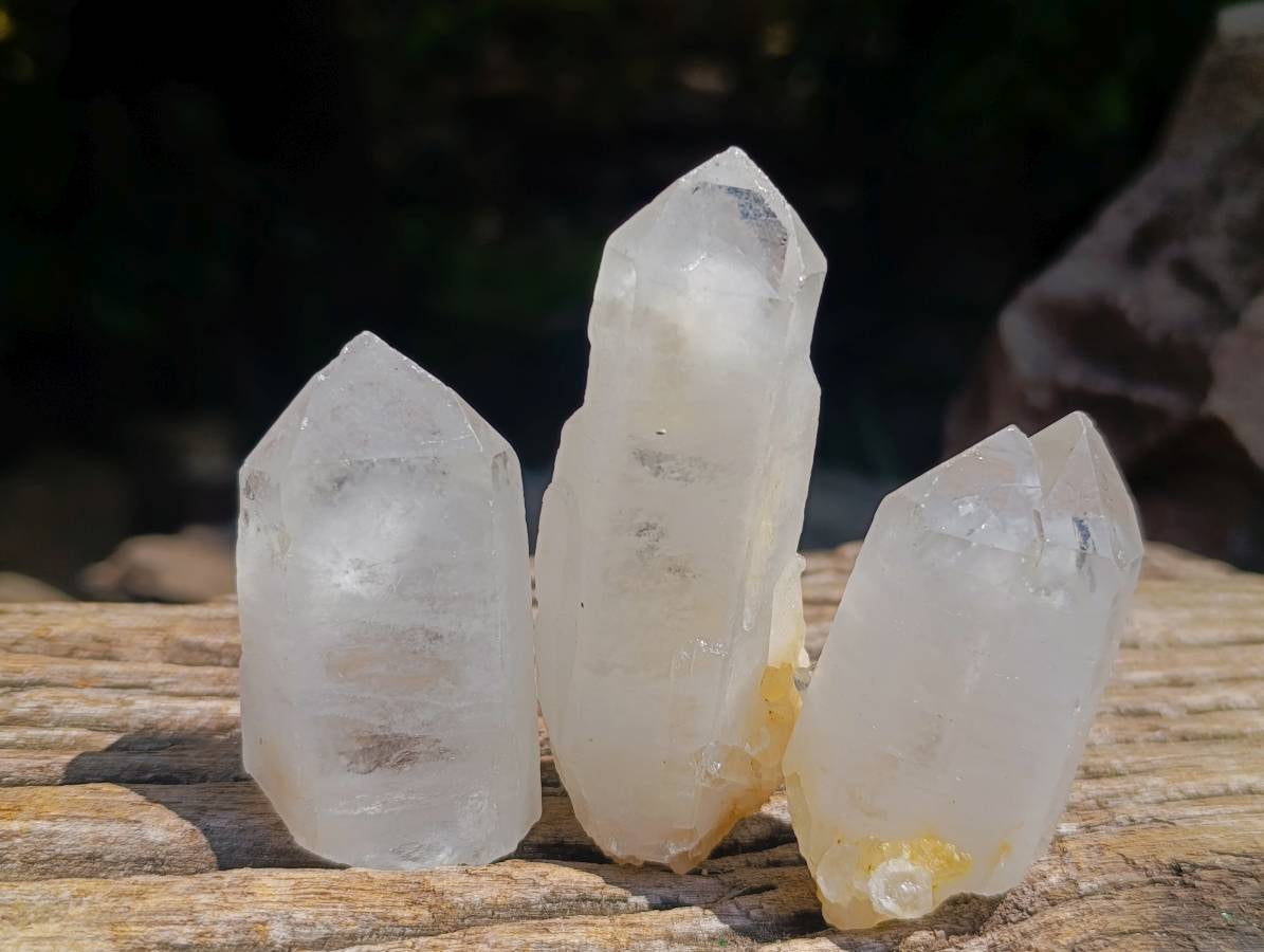 Natural Quartz Crystals x 35 From Madagascar