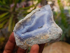Natural Blue Lace Agate Geode Specimens x 12 From Nsanje, Malawi