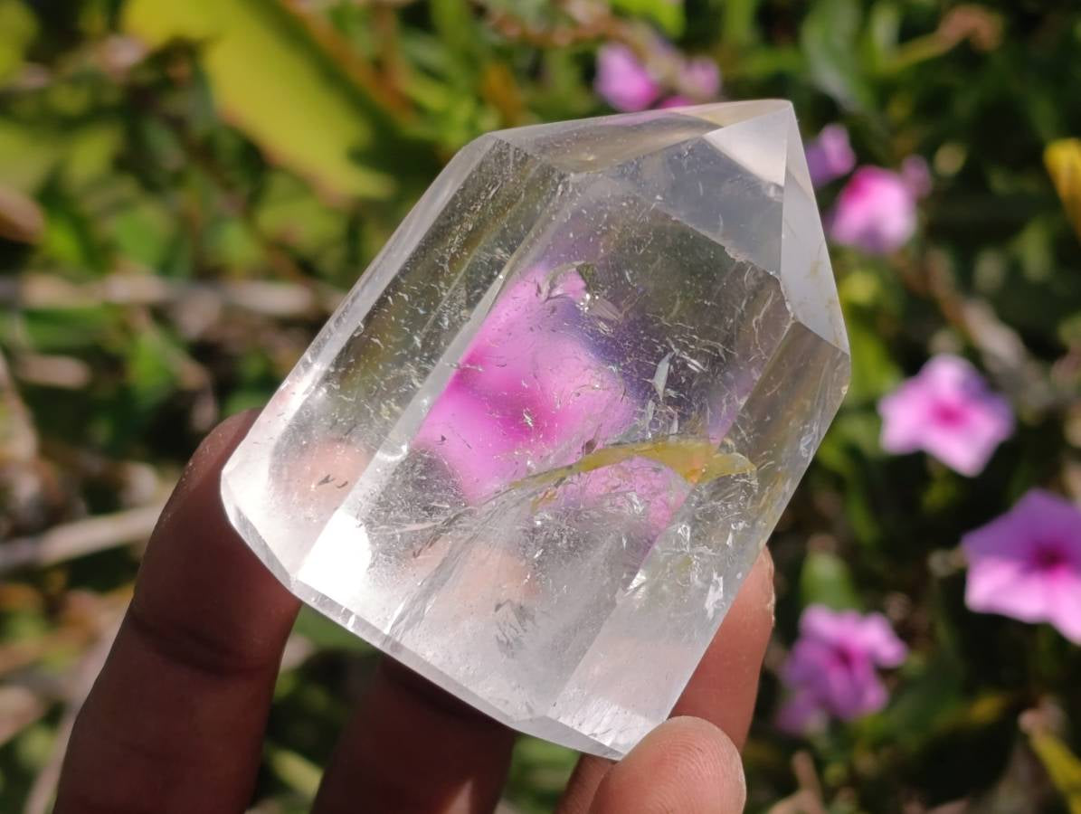 Polished Clear Quartz Crystals x 6 From Madagascar - Toprock Gemstones and Minerals 