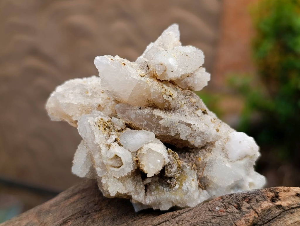 Natural Drusy Quartz Coated Calcite Pseudomorph Specimens x 5 From Alberts Mountain, Lesotho