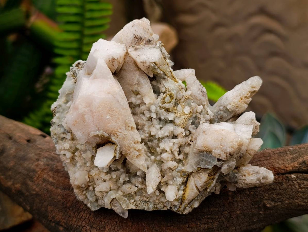 Natural Drusy Quartz Coated Calcite Pseudomorph Specimens x 5 From Alberts Mountain, Lesotho