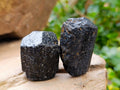 Natural Black Tourmaline Specimens x 20 From Zimbabwe