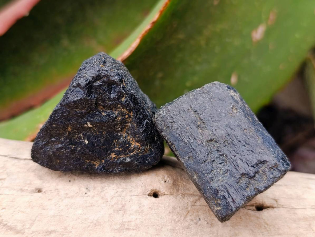 Natural Black Tourmaline Specimens x 20 From Zimbabwe