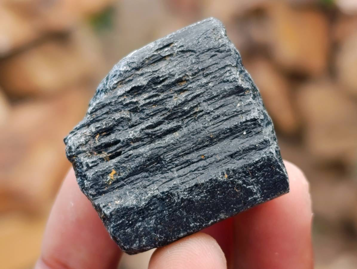 Natural Black Tourmaline Specimens x 20 From Zimbabwe