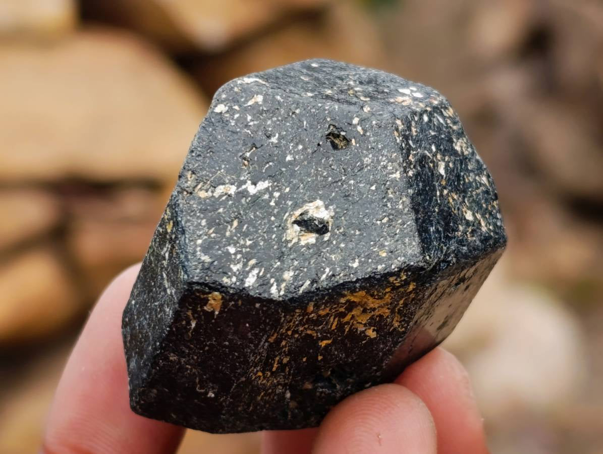 Natural Black Tourmaline Specimens x 20 From Zimbabwe